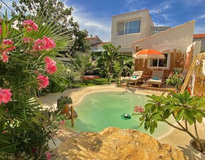Gîte insolite Jacuzzi Sauna Piscine Jardin tropical Narbonne